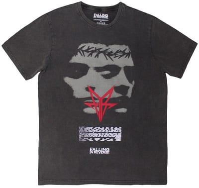 Falling In Reverse - Blur Heren T-shirt - S - Grijs