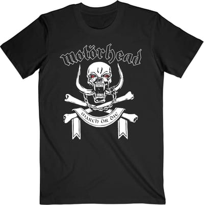 Motorhead - March Or Die Lyrics Heren T-shirt - S - Zwart