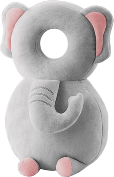 DW4Trading Baby Hoofdbeschermer Olifant - Veiligheidskussen - Valrugzak - 3D Ademend - Peuter