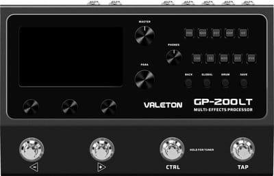 Valeton GP-200LT Multi effecten pedaal multi-effects processor IR + amp/cab simulation + effects + looper + audio interface