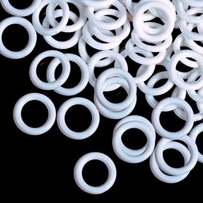 100 Stuks 13mm O Vormige Plastic Gordijnringen voor Romeinse Jaloezieën - Wit, Duurzaam en Lichtgewicht