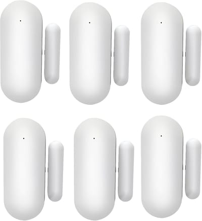 Contact Sensor - Deur Alarm - Huis Beveiligen - App Meldingen - 6 Stuks - Wit
