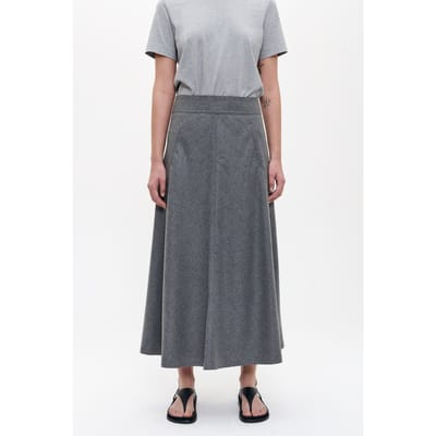 ZENGGI Wool Mix Long Skirt Grey Melange Taglia: XS | Maxi gonne Outlet | Donna | Grigio