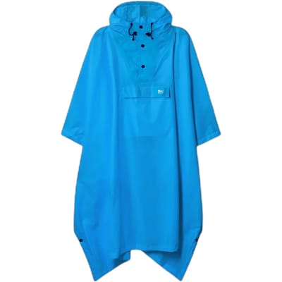 Neon blauwe regenponcho van Mac in a Sac