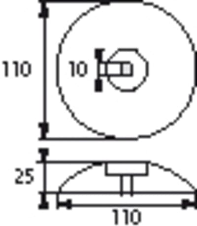 PLASTIMO ROER ANODE MAGNESIUM 110MM DIAMETER (X2)