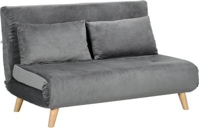 Slaapbank - Uitklapbaar - Slaapstoel - Logeerbed - Zetelbed - Slaapfauteuil - Vouwbed - 2 persoons - Zeer comfortabel - Grijs