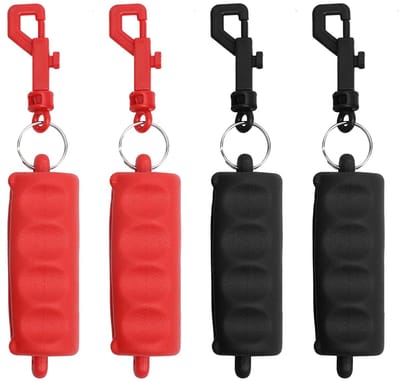 Allecto - Pijltrekker Set - Boogschieten Accessoires - Ergonomisch en Handvriendelijk - Rood/Zwart - Antislip Siliconen Handgreep - Geschikt voor B...