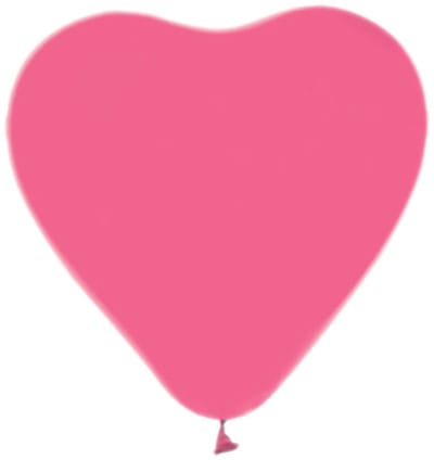 Ballonnen - Hart - Roze - 30cm - 6st.