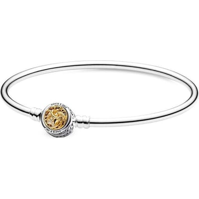 Originele Moments Rose In Bloom Sluiting Slangenketting Armband Fit Europa Bangle 925 Sterling Zilveren Kraal Charm Diy Sieraden 17cm white
