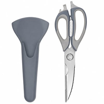 OTIX Schaar - Multi Purpose - Keukenschaar - voor Vlees - en Vis - Opener - Notenkraker - met Hoes - Beschermer