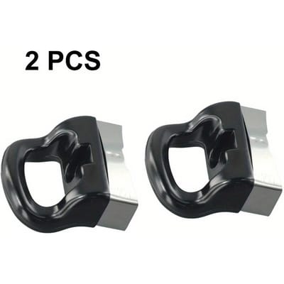 2 STUKS Korte Zwarte Enkelgat Oor Vervangingshandvatten voor Snelkookpan, Stomer, Sauspan - Keuken Kookgerei Accessoires black