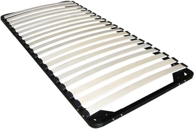 Vente-unique Lattenbodem -Zelf te monteren 90 x 200 cm - 19 latten - Zonder poten - Zwart - KALISTA van YSMÉE