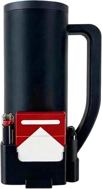 Blikjes Koeler - Drank Isolator - Outdoor Feesten - Dubbele Blikhouder - Houdt 2 Blikjes - Zwart