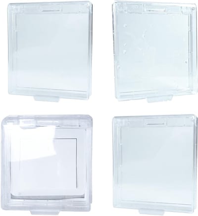 Zelfklevende Switch Cover Type 86 voor Buiten, Badkamer en Keuken - 4 Stuks, Waterdicht en Beschermend