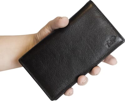 Portemonnee - Zwart - Leer - RFID - Anti skim - Portemonnee Dames - Portefeuille - Groot - Veel - Ruimte