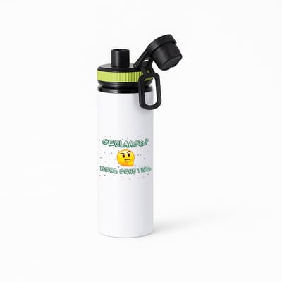 Hacebo® - Geslaagd werd eens tijd waterfles met draaidop groen - Geslaagd - geslaagde - diploma - cadeau voor iemand die is gelsaagd - water fles - 850ML
