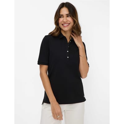 Brax Dames Poloshirt  Style CLEO black, zwart, maat 34