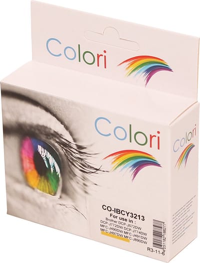 Colori huismerk inkt cartridge geschikt voor Brother LC-3211Y LC-3213Y LC-3211 LC-3213 geel voor Brother DCP-J572DW DCP-J772DW DCP-J774DW MFC-J490DW MFC-J491DW MFC-J497DW MFC-J890DW MFC-J895DW