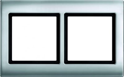Dubbel Frame - Wandmontage Frame - Schakelaar Installatie - Aluminium Afwerking - Aluminium