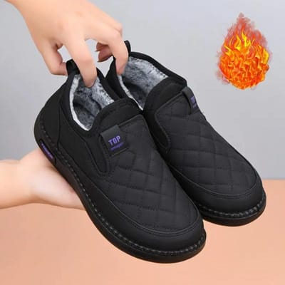 Dames Katoenen Schoenen Winter Pluche Warm Waterdicht Comfortabel Buiten Anti-Slip Slijtvast Casual Koudebestendig Katoenen Schoenen 36