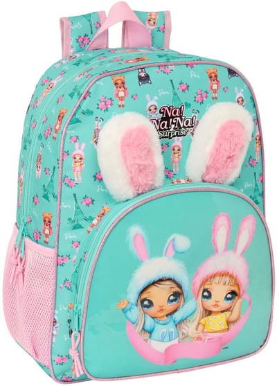 Schoolrugzak Na!Na!Na! Surprise Bunny Roze Turkoois 33 x 42 x 14 cm