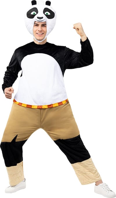 FUNIDELIA Kung Fu Panda Kostuum voor volwassenen - Standaard