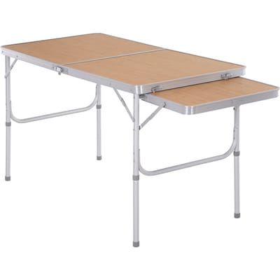 Outsunny Opvouwbare picknicktafel Campingtafel met opvouwbare bladstructuur