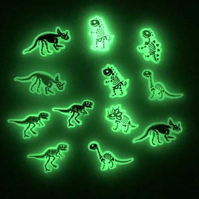 12 stuks/set lichtgevende Dinosaurussportzandalen Accessoire Cartoon DIY Decoratieve Gesp Accessoire Schoenen Bloem Pantoffel Kleur Gesp green