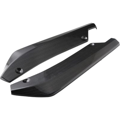 Séparateur de lèvre de pare-chocs arrière universel, ailerons de garde-boue latéral de voiture, becquet de lèvre de corps, jupe de menton black