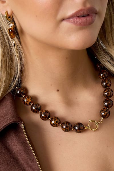 Kralenketting Colour XL - Panter