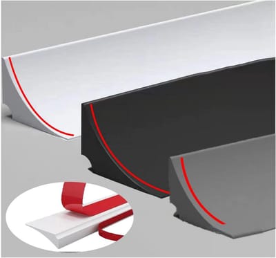 Dubbelzijdig Plakband - Waterstopper Strip - Douche Afdichting - Zelfklevend Ontwerp - 100 cm - Wit