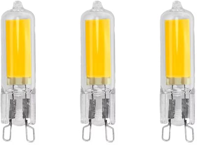 Avide G9 LED Insteeklamp 2W 220-240V - 3000K - 200lm - LED Lampjes Insteek - Warm wit licht - Vervangt 21W lamp - 3 stuks