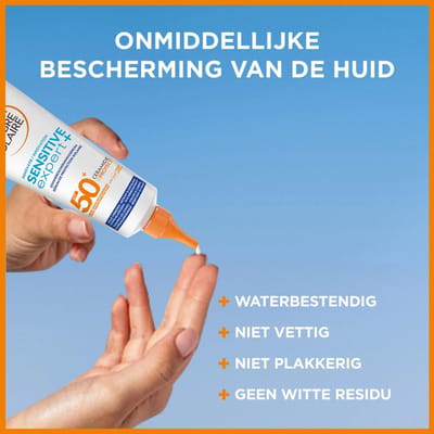 Garnier Ambre Solaire Sensitive Expert+ Zonbeschermingsserum SPF 50+ - 3 x 125 ml - Voordeelverpakking