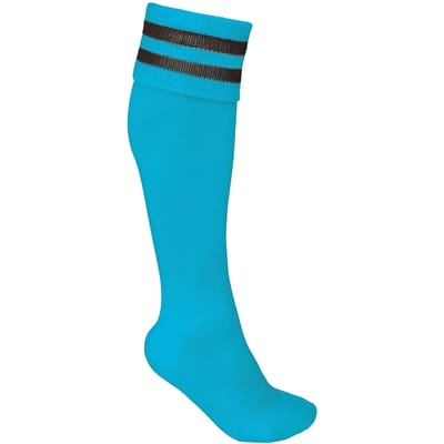 PROACT® Sportsokken Met Contraststrepen PA015 - Light Turquoise / Dark Grey - 39/42 EU