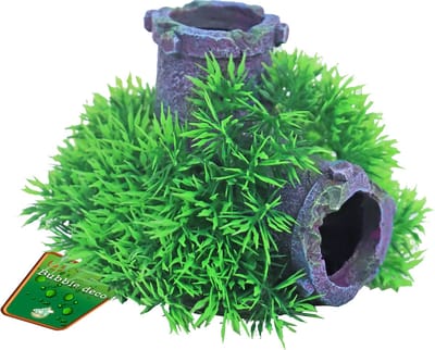 De Boon Green mossbuis 11 cm aquarium ornament met bubbeluitstromer