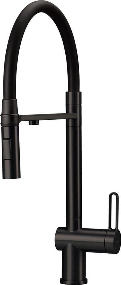 Kitchen faucet with filter connection & flex spout