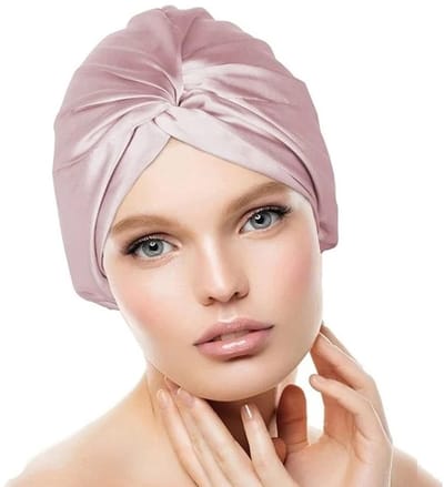 Dailygoods- Slaapmuts Zijden - Verstelbaar Ontwerp - Zachte Satijnen Slaapmuts - Bescherming voor Krullend Haar - Comfortabel en Ademend - Voorkomt Frictie - Haarhoes