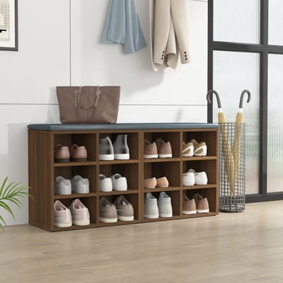 vidaXL - Schoenenkasten - 2 - st - 52,5x30x50 - cm - bruin - eikenkleur
