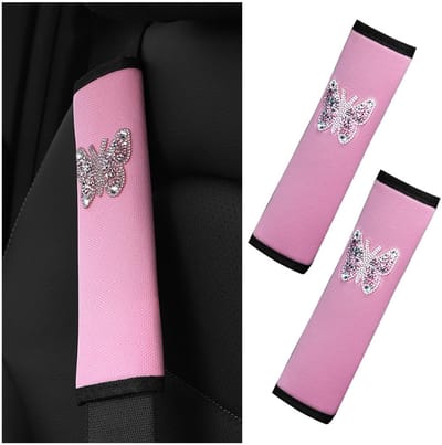 Dailygoods - Dailygoody - Gordelbescherming Auto - Veiligheidsgordel Kussen - Comfortabel Voor Op Reis - Roze - Veiligheidsaccessoires - Geschikt Voor Kinderen En ...