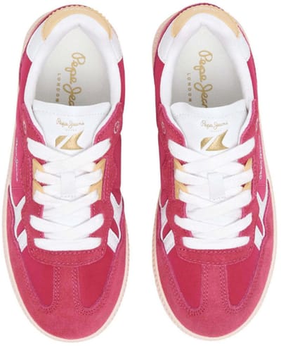 Pepe Jeans Meisjes Sneaker Ball Glam G Disco Pink | Fushia | Maat: 36
