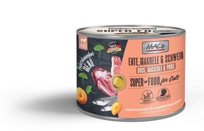 MAC's CAT - Gourmet blikje 6x200g - eend, makreel & varkensvlees