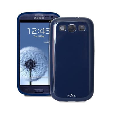 PURO Samsung Samsung Galaxy S III Plasma Cover - Dark Blauw
