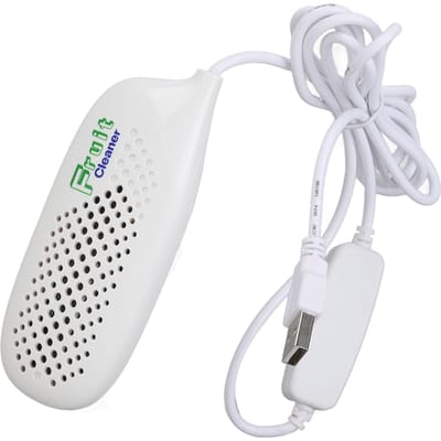 Lave-légumes Sûr IPX7 Étanche Conception à trous double face USB Auto Fruits Légumes white