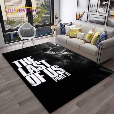 The Last of Us Horrorspel Pedro TV Tapijt Vloerkleed voor Thuis Woonkamer Slaapkamer Bank Deurmat Decoratie, Kindergebied Vloerkleed Antislip Vloermat 60*90cm