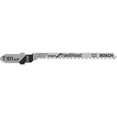 Bosch Accessories 2608634233 Decoupeerzaagblad T 101 AOF Clean for Hard Wood, verpakking van 5 stuks 5 stuk(s)