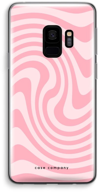 Case Company® - Hoesje geschikt voor Samsung Galaxy S9 hoesje - Swirl Roos - Soft Cover Telefoonhoesje - Bescherming aan alle Kanten en Schermrand