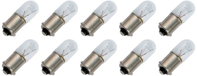 Signaallamp Ba9s 28V 2W - 70 mAh - 10 stuks - T10 Gloeilamp Ø10mm - 28mm - 2500K - Dimbaar