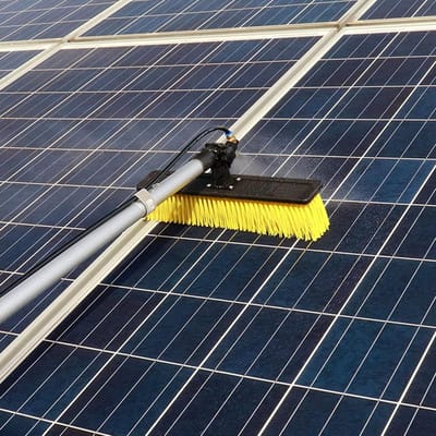 Schoonmaak Telescoopsteel - Verstelbare Steel - Hoge Oppervlakken Reinigen - Zonder Borstelharen - 4.5-12 Meter - Zilver
