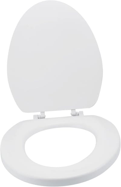 Toiletbril deksel - Toiletzitting hoes - Badkamer comfort - Zacht sluitend ontwerp - 45.5 x 35.5 cm - Wit