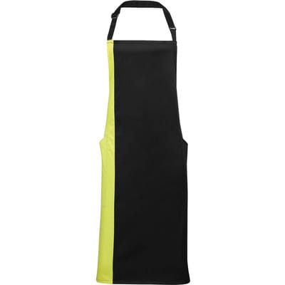 Premier Colours Collectie Contrast Slabbenschort (Zwart/Kalk)